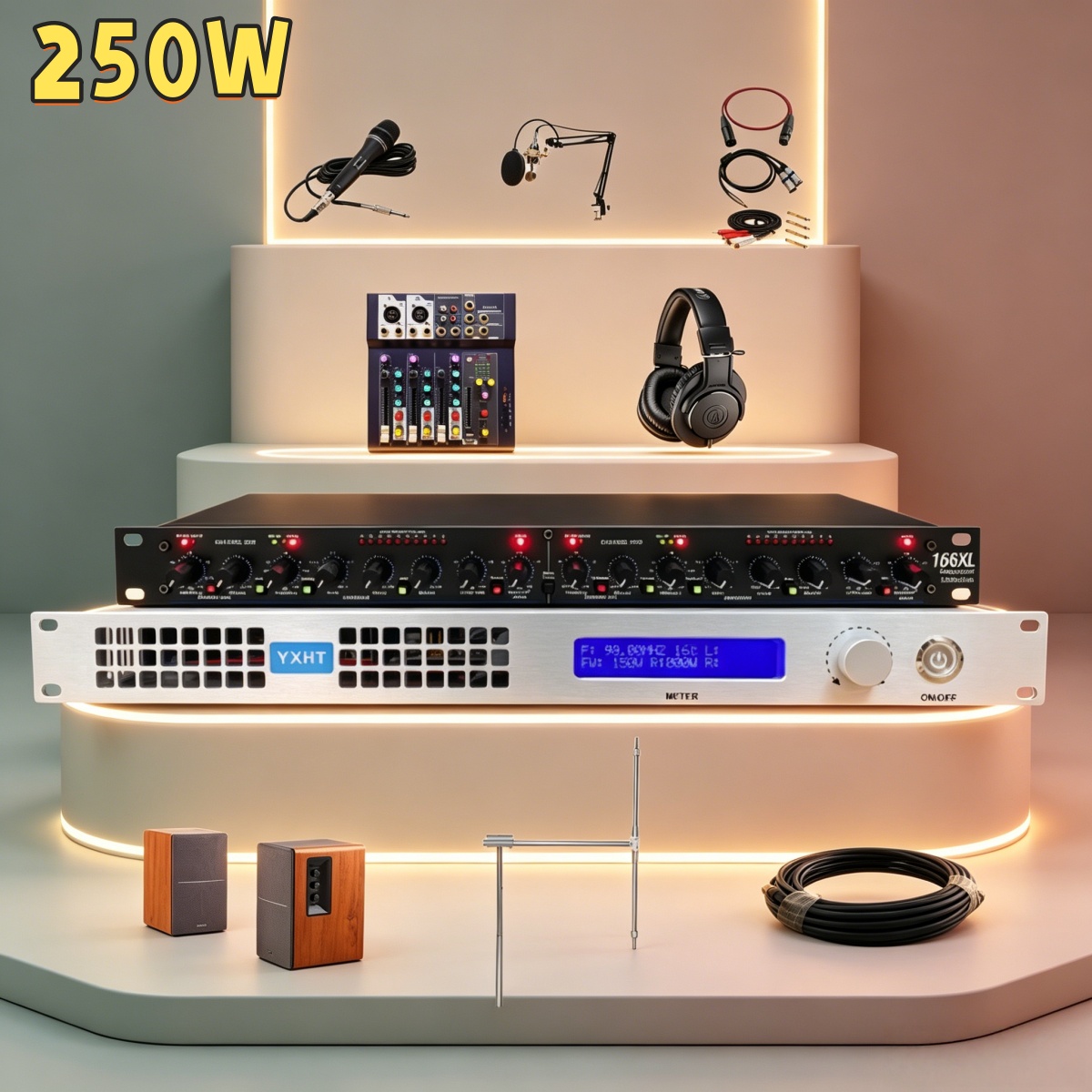 Fm Transmitter - YXHT-1, 250W FM Transmitter Complete Full