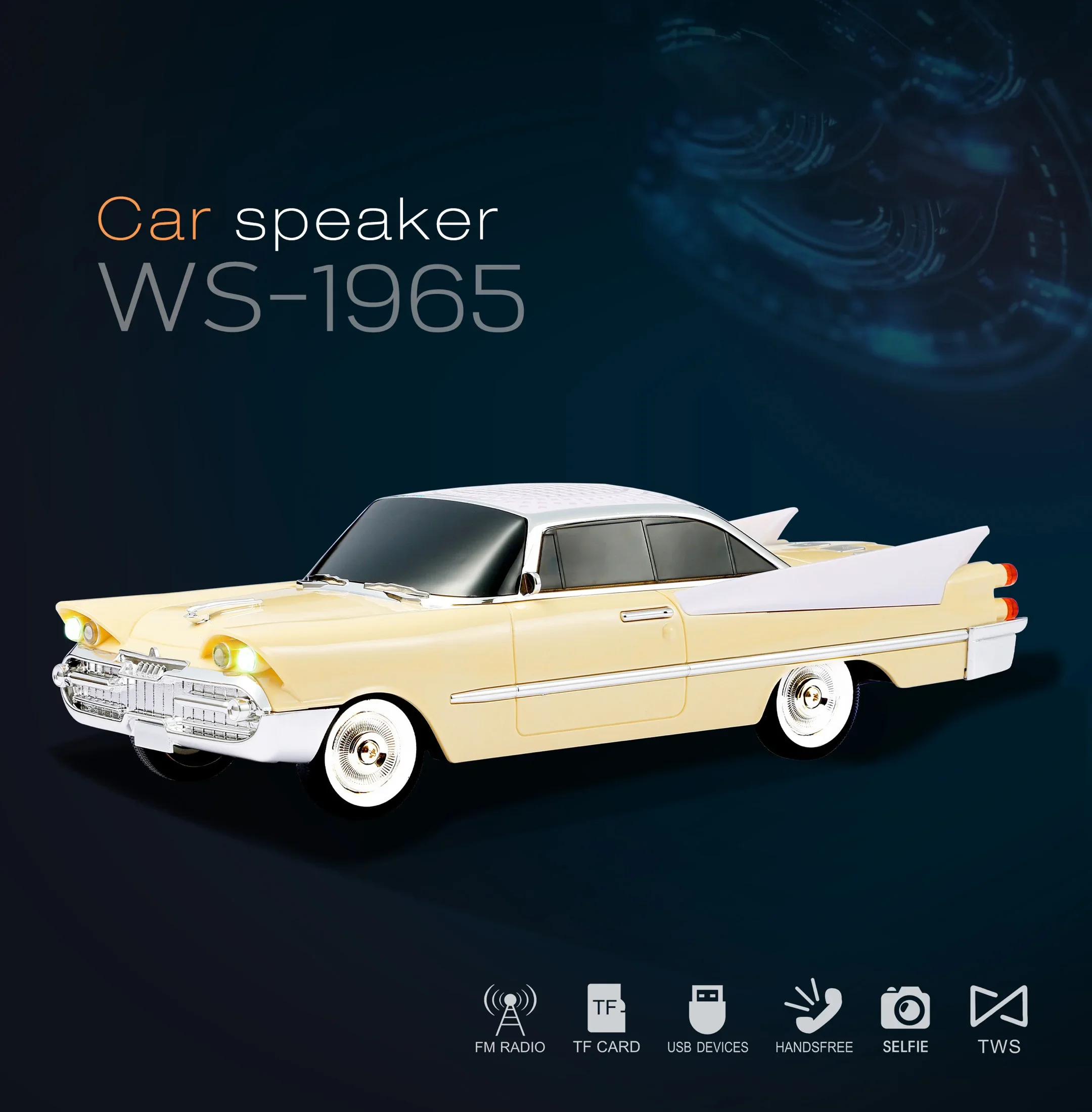WS-1965 Classic Car Shaped Blu - Car Accessories Amazon のレビューと価格
