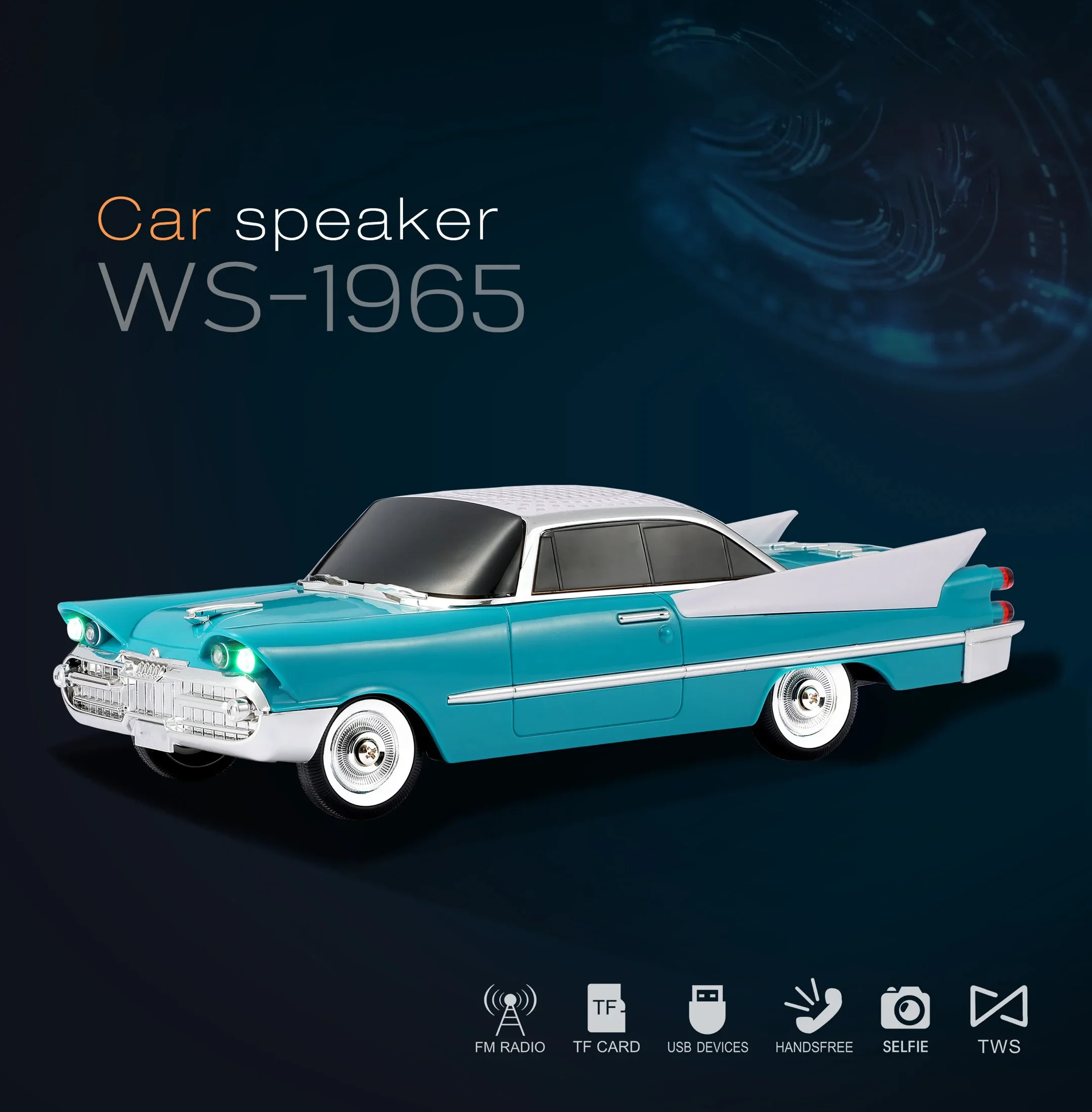 WS-1965 Classic Car Shaped Blu - Car Accessories Amazon のレビューと価格