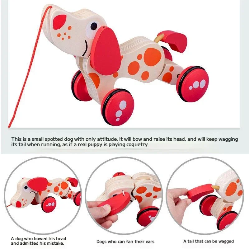 Drag Toddler Toys Wooden Drag  - Car Accessories For Road Trip のレビューと価格