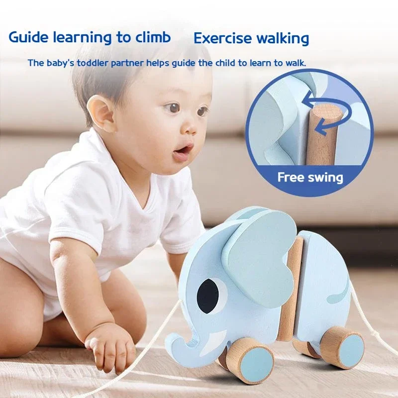 Drag Toddler Toys Wooden Drag  - Car Accessories For Road Trip のレビューと価格