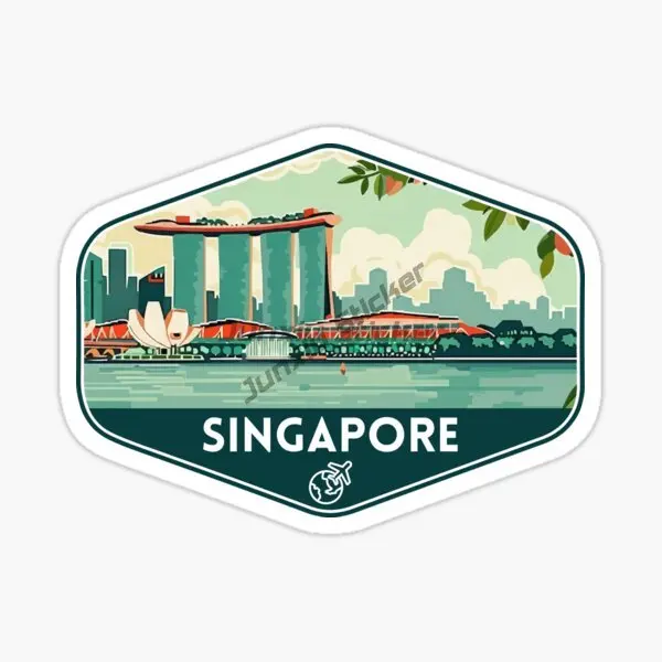 Singapore SIN Flag Map Merlion - Car Accessories Singapore のレビューと価格