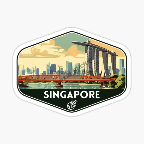 Singapore Flag Map Merlion Sce - Car Accessories Singapore のレビューと価格