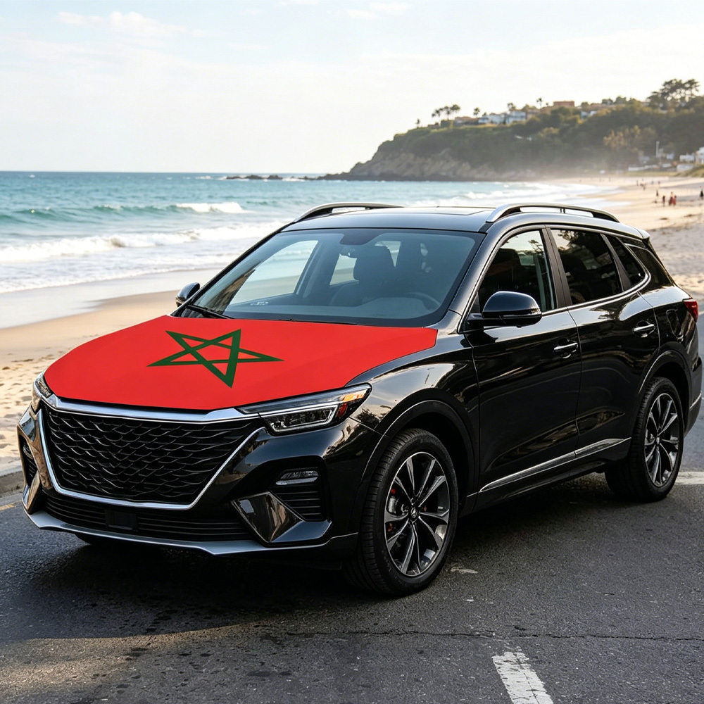 National Morocco Flag Banner C - Car Accessories Banner のレビューと価格