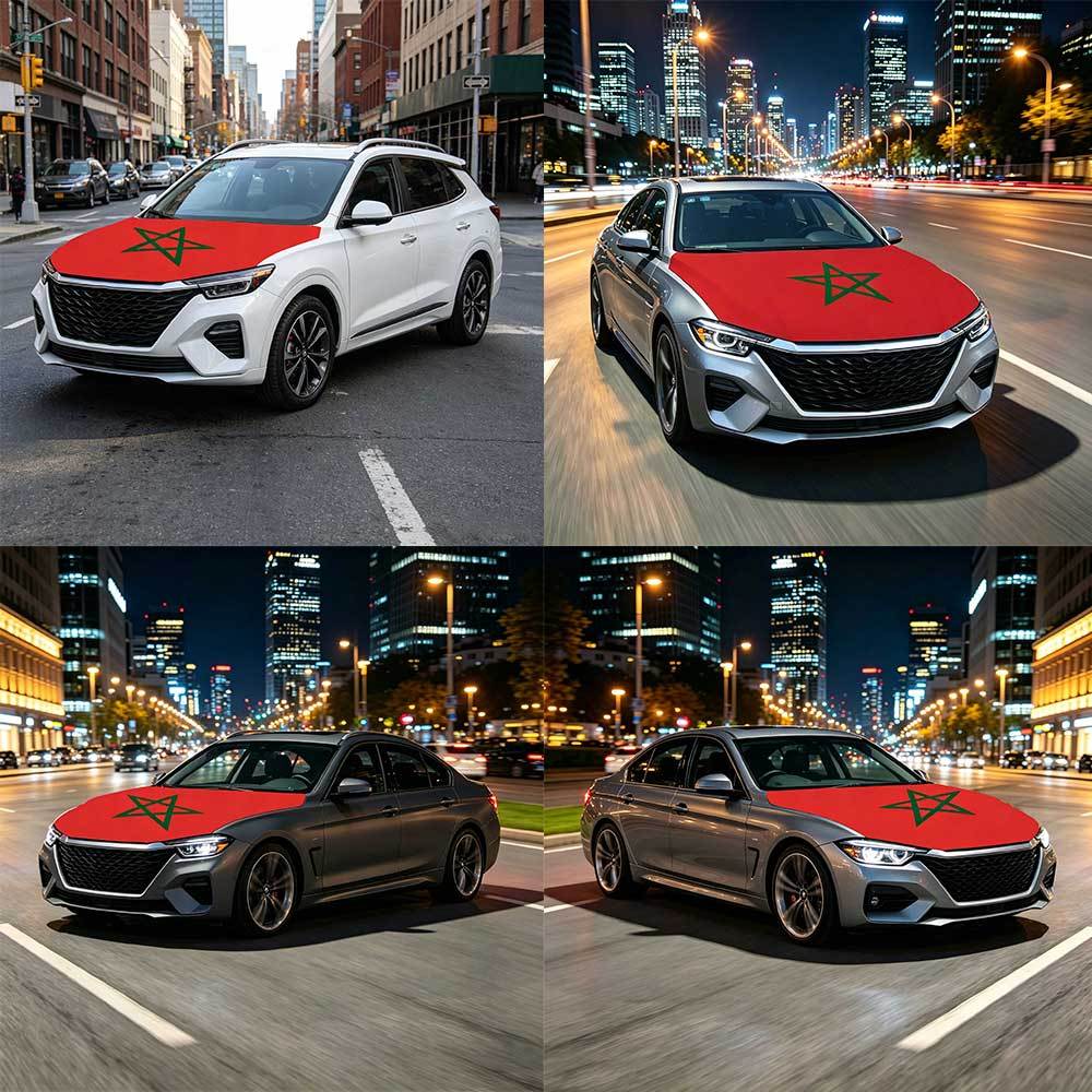 National Morocco Flag Banner C - Car Accessories Banner のレビューと価格