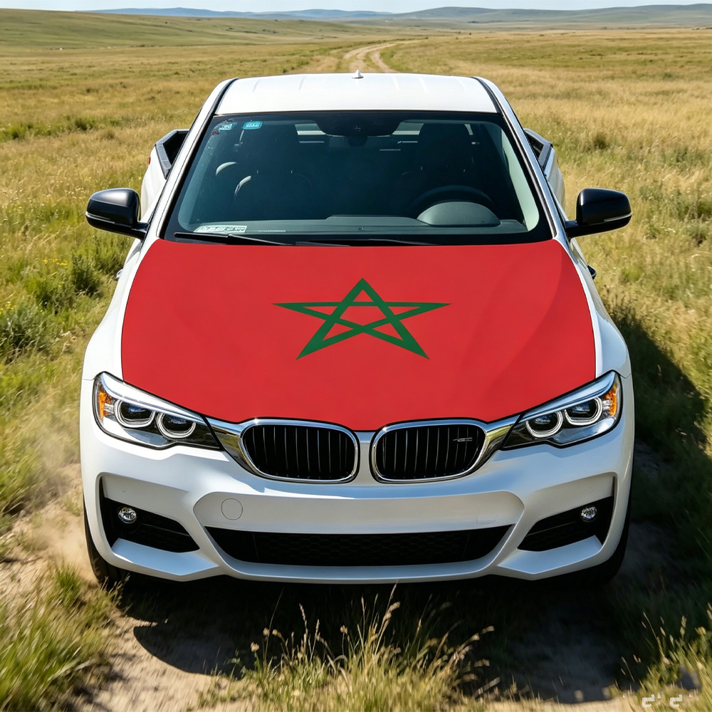 National Morocco Flag Banner C - Car Accessories Banner のレビューと価格