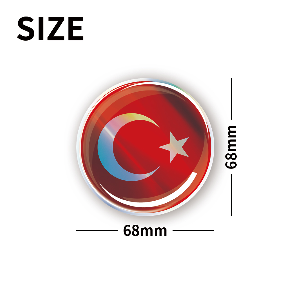 Türkiye Flag Uganda Ukraine Si - Car Accessories Singapore のレビューと価格