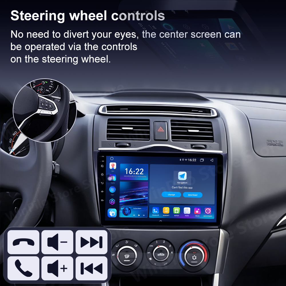 Android 16 Carpaly Navigation  - Car Accessories In India のレビューと価格