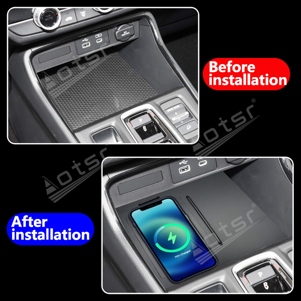 Car Wireless Charger Pad, Smar - Car Accessories Honda Crv のレビューと価格