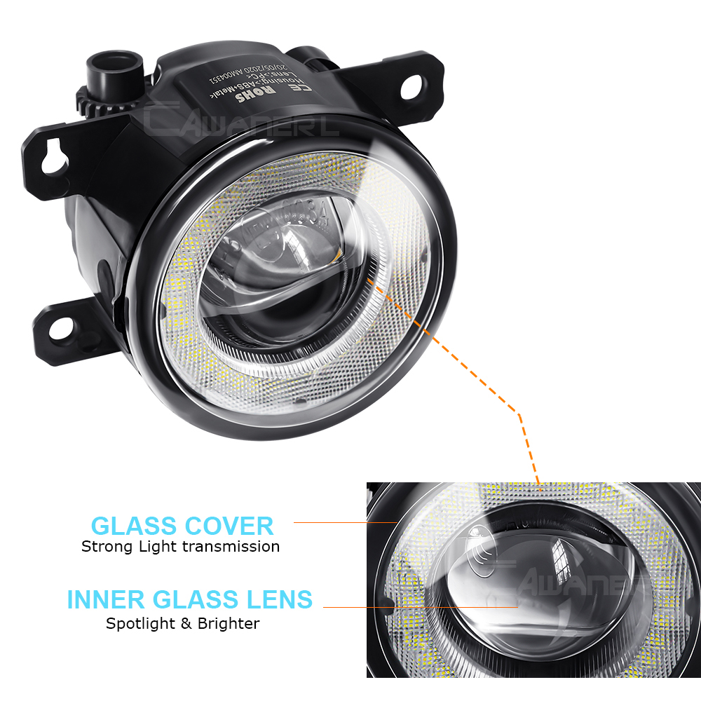 2 X 30W H11 LED Fog Light Ange - Car Accessories For Road Trip のレビューと価格