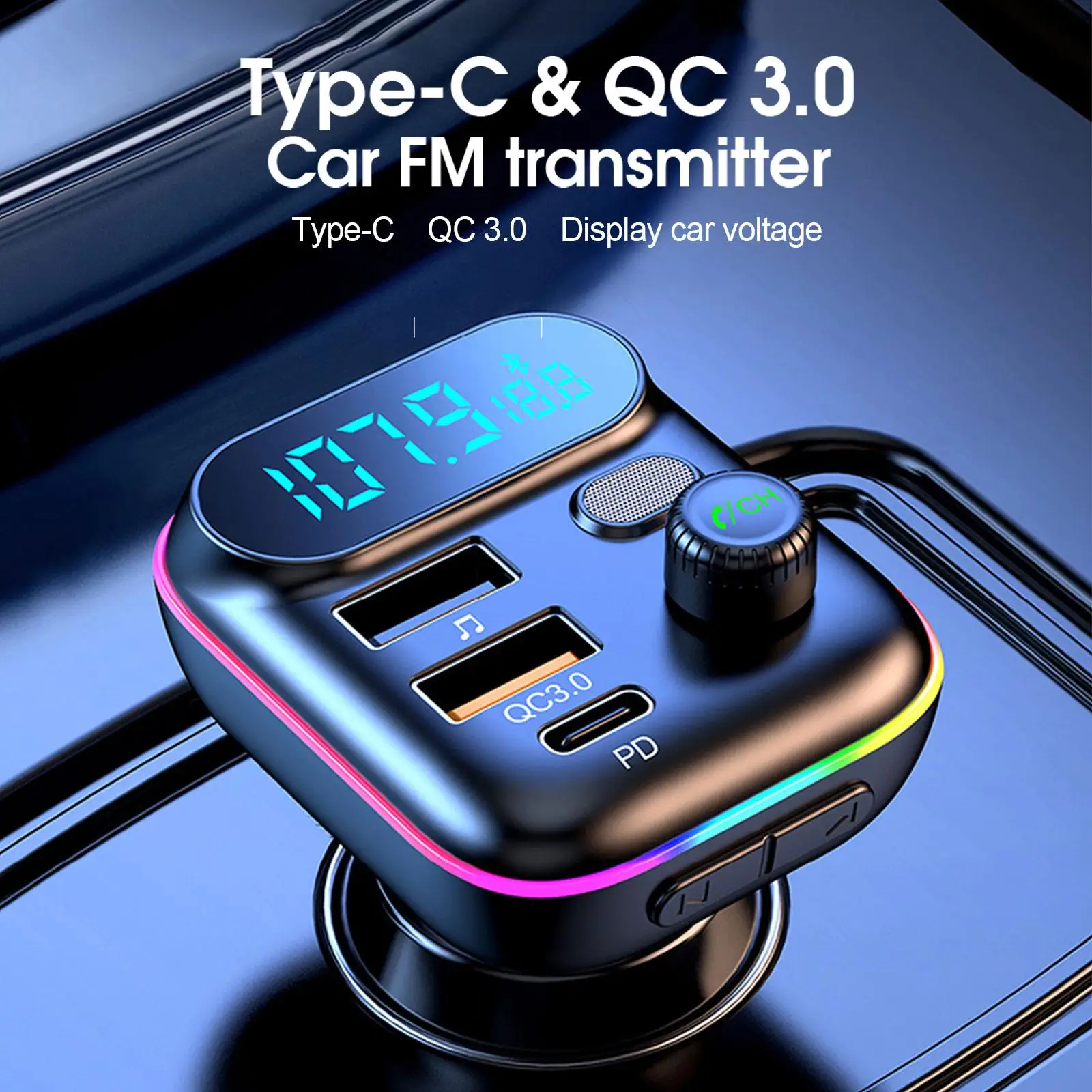 Car PD 18W QC3.0 Fast Charge B - Fm Transmitter のレビューと価格
