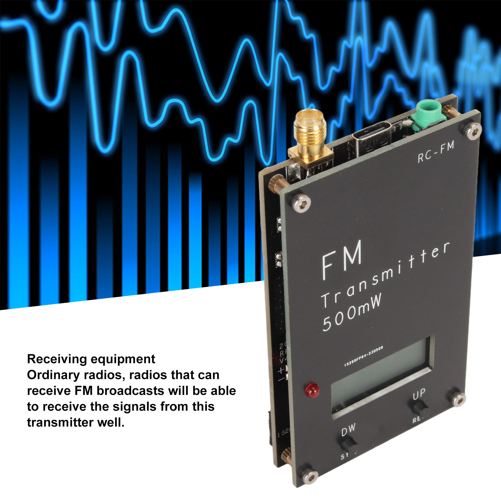 500mW FM Transmitter with LCD  - Fm Transmitter のレビューと価格