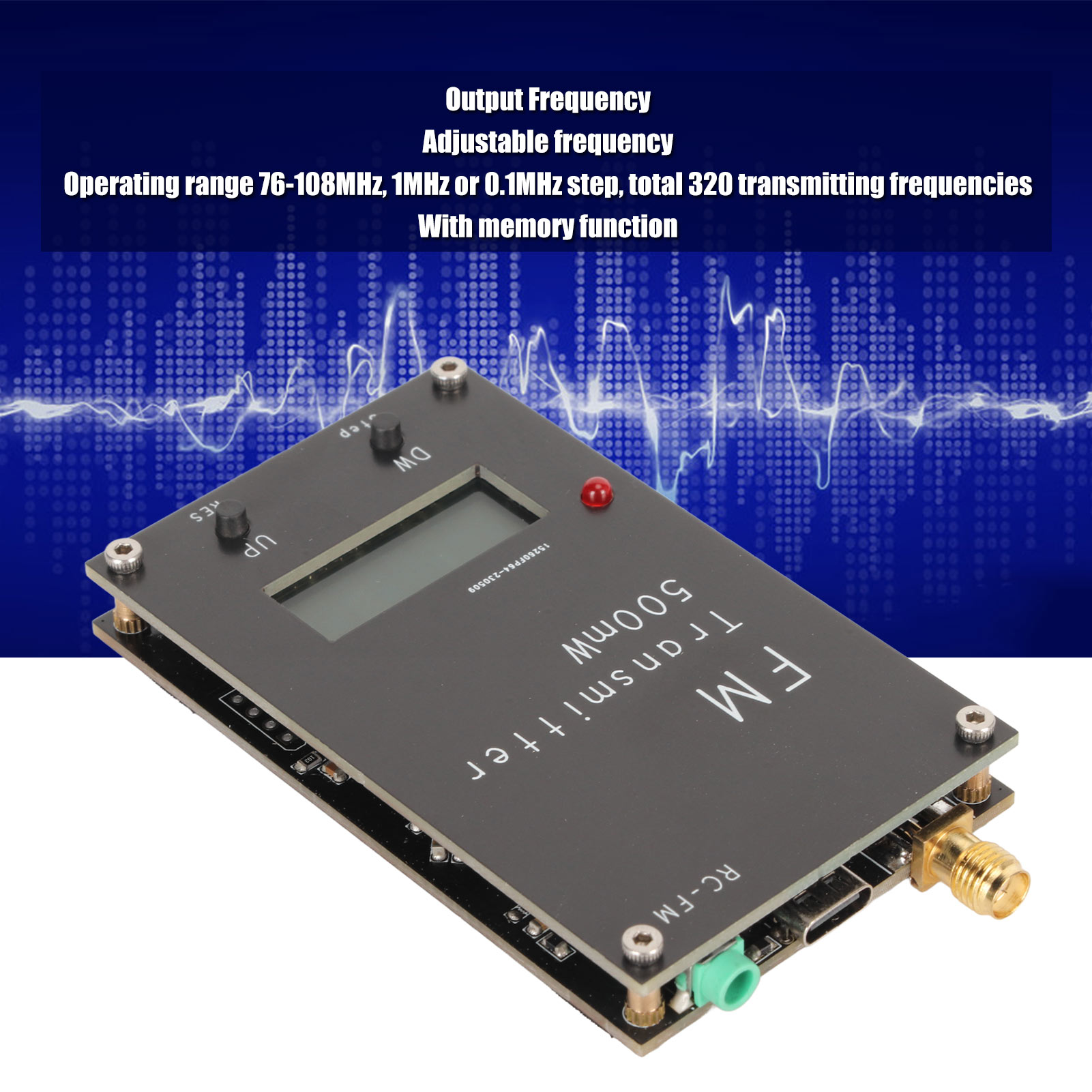 500mW FM Transmitter with LCD  - Fm Transmitter のレビューと価格