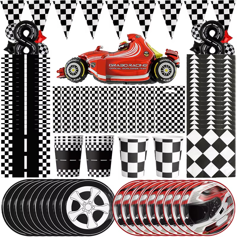Racing Car Birthday Decoration - Car Accessories Banner のレビューと価格