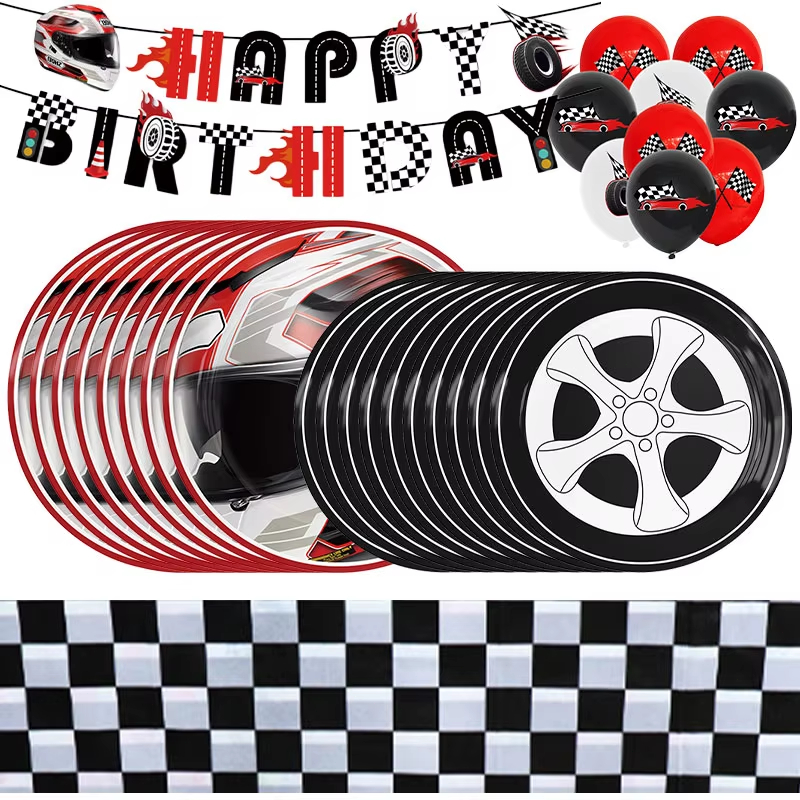 Racing Car Birthday Decoration - Car Accessories Banner のレビューと価格