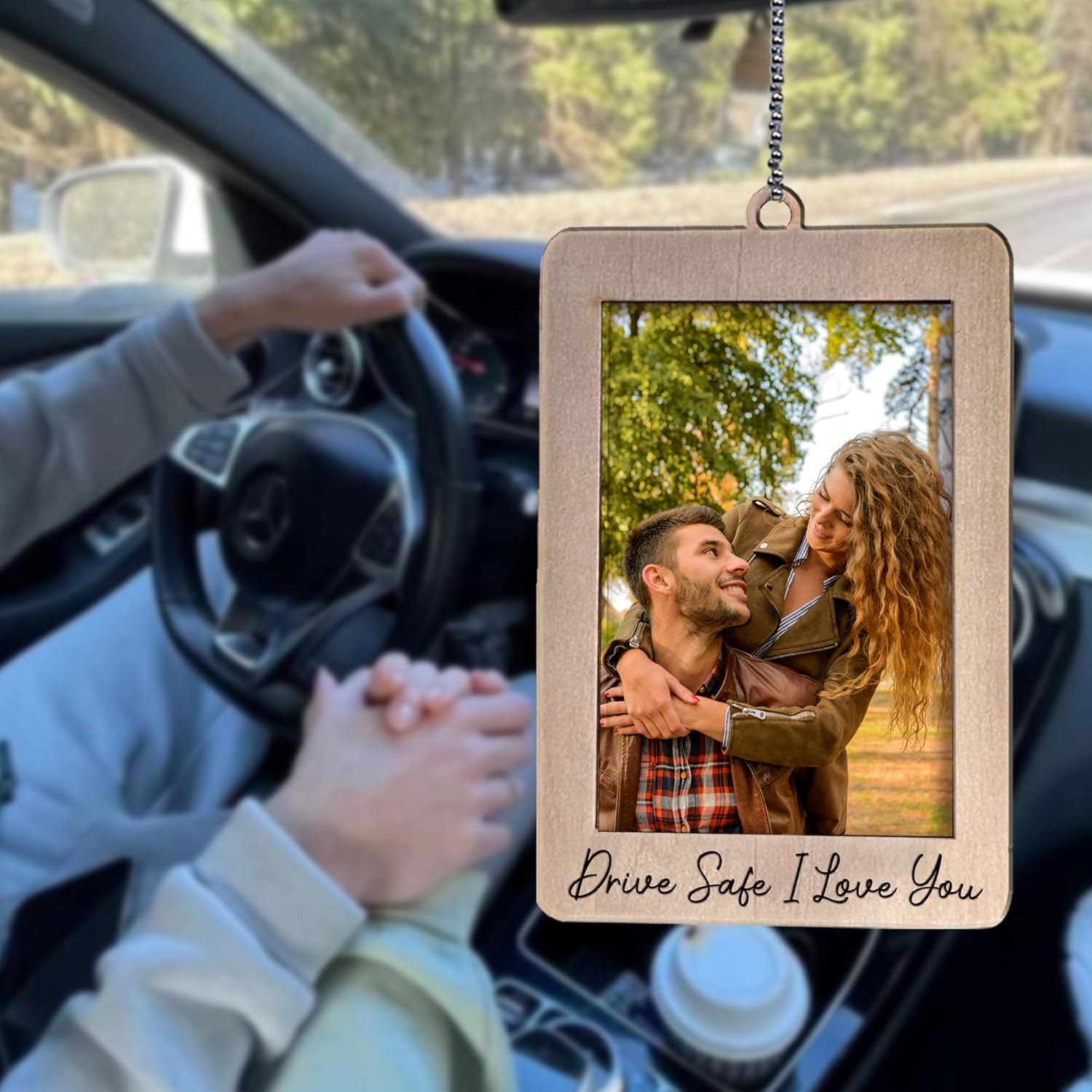 Car Decor Hanging Photo Frame, - Car Accessories Hanging From Mirror のレビューと価格