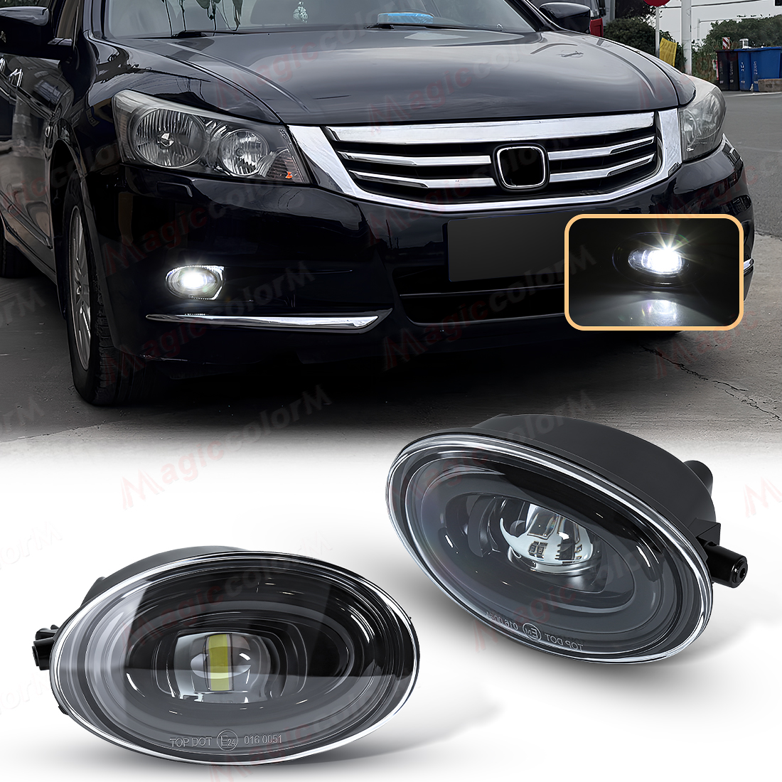 2PCS LED Fog Lamps For Honda A - Car Accessories For Road Trip のレビューと価格