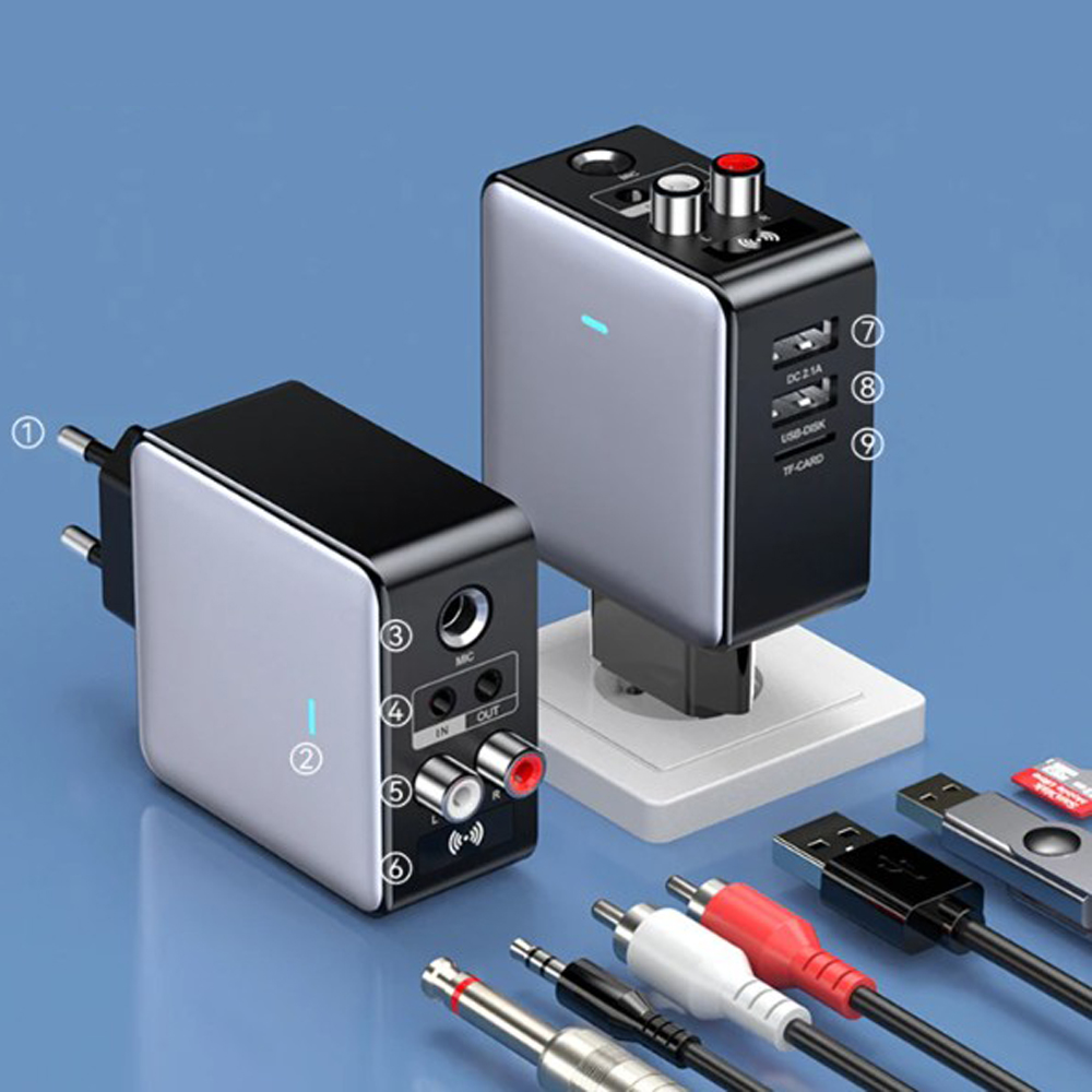 QC 2.0 H6 EU US Plug Daul USB  - Fm Transmitter のレビューと価格