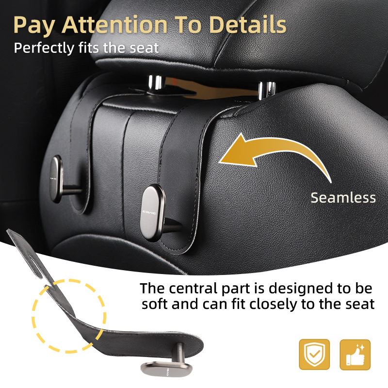 Leather Car Seat Back Hook Sto - Car Accessories Honda Crv のレビューと価格