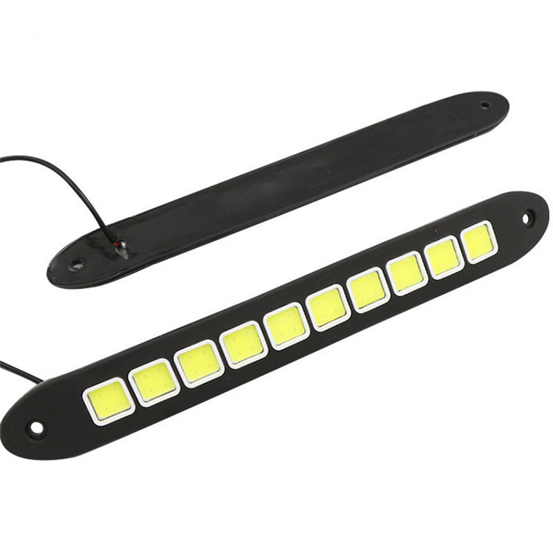 1/2pcs DRL COB Car LED Daytime - Car Accessories For Road Trip のレビューと価格