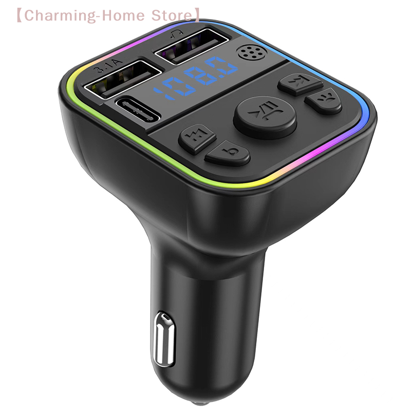 【M】Dual USB Type-C Car Charger - Fm Transmitter のレビューと価格