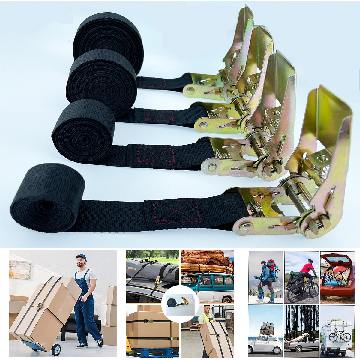 Cargo Strap Ratchet Tensioner  - Car Accessories For Road Trip のレビューと価格