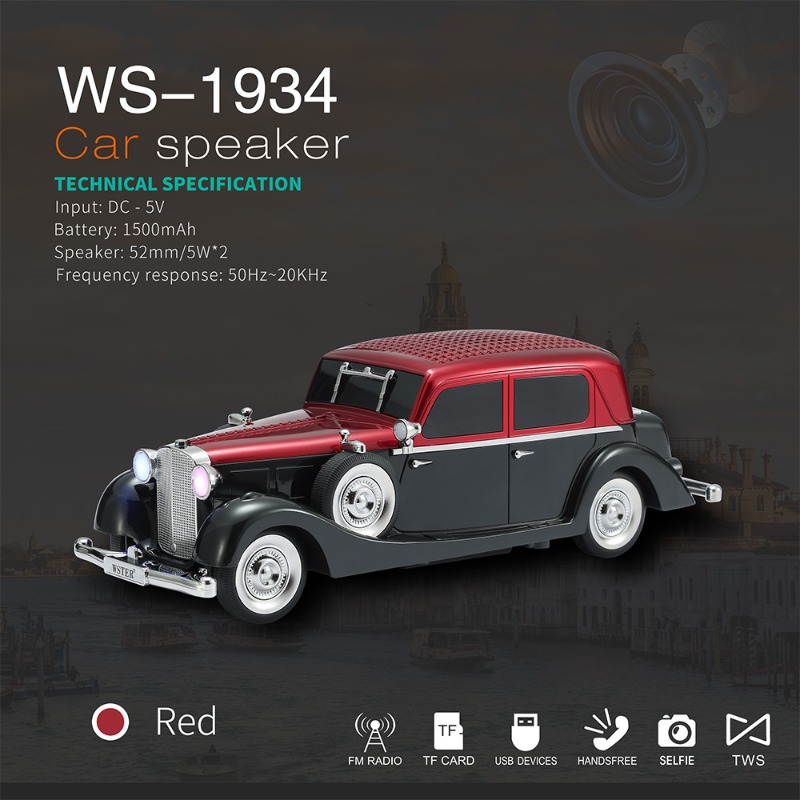 WS-1934 Wireless Car Shape Sou - Car Accessories Amazon のレビューと価格