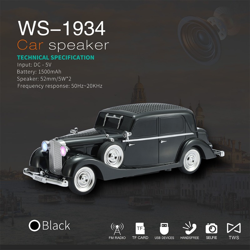 WS-1934 Wireless Car Shape Sou - Car Accessories Amazon のレビューと価格