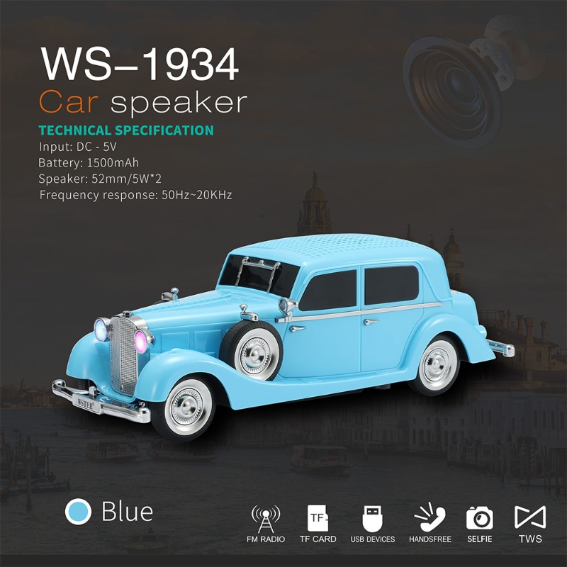 WS-1934 Wireless Car Shape Sou - Car Accessories Amazon のレビューと価格
