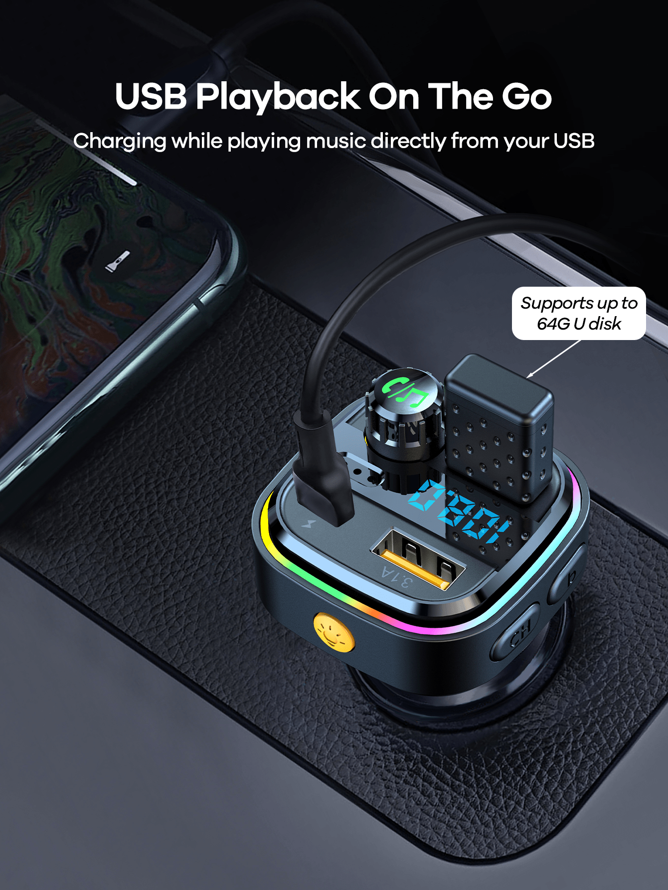 Car Bluetooth 5.3 FM Transmitt - Fm Transmitter のレビューと価格