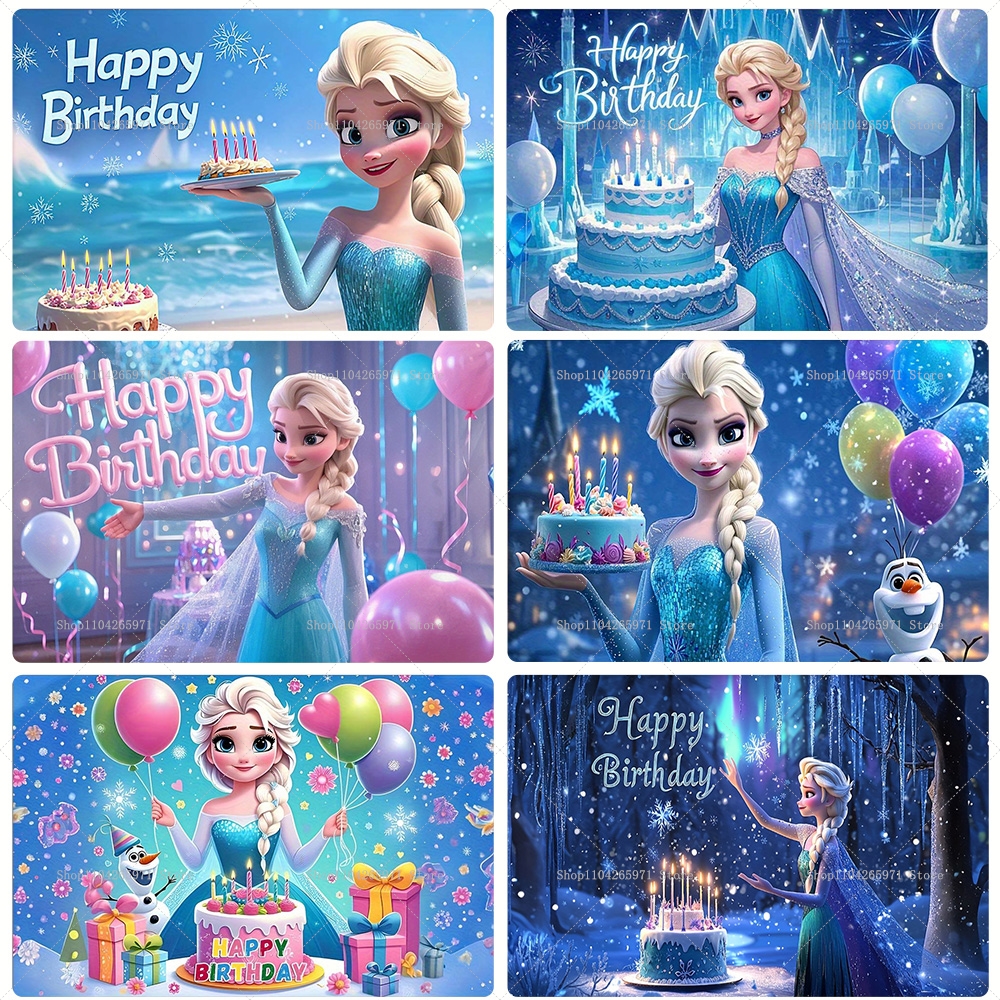 Lovely Cartoon Frozen Birthday - Car Accessories Banner のレビューと価格