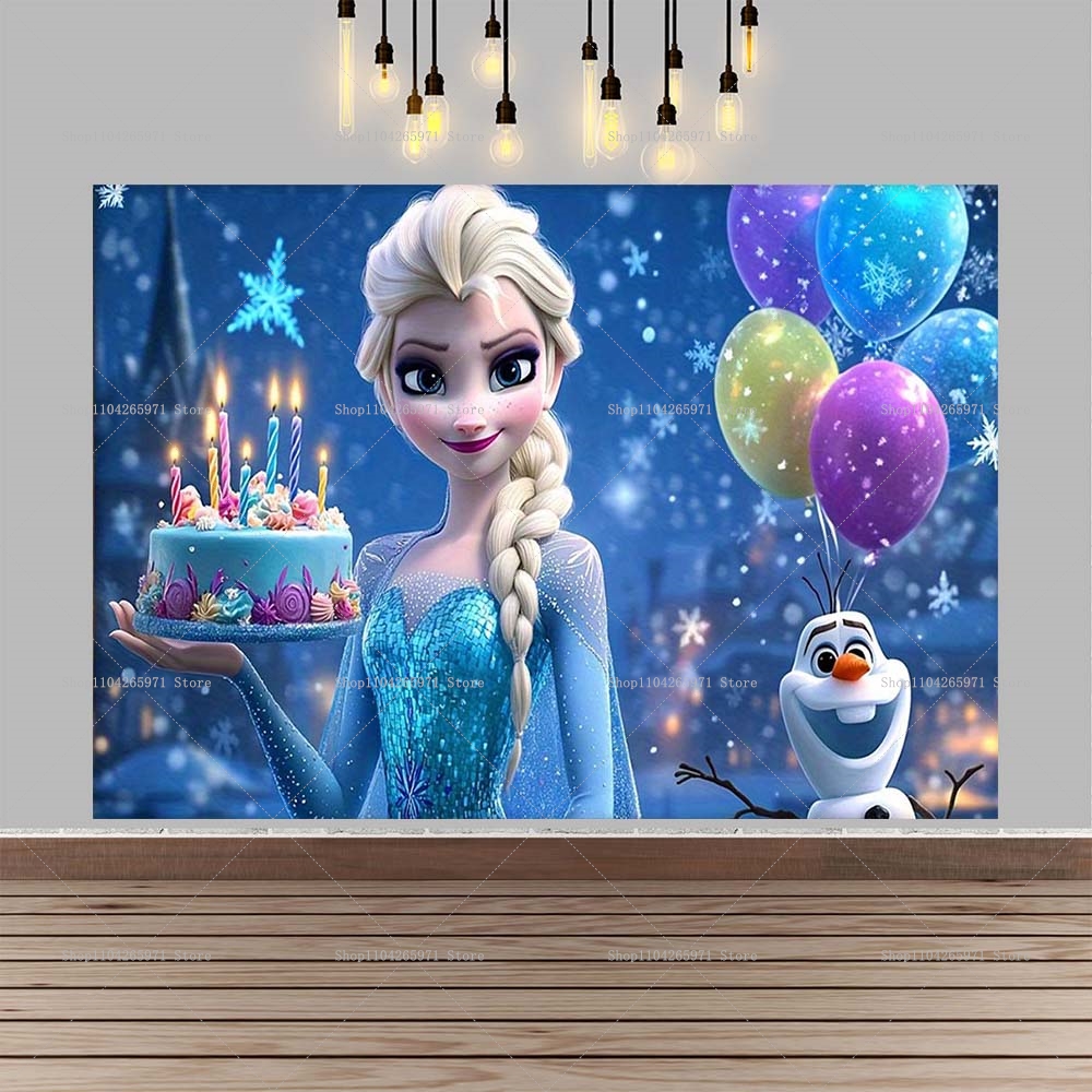 Lovely Cartoon Frozen Birthday - Car Accessories Banner のレビューと価格