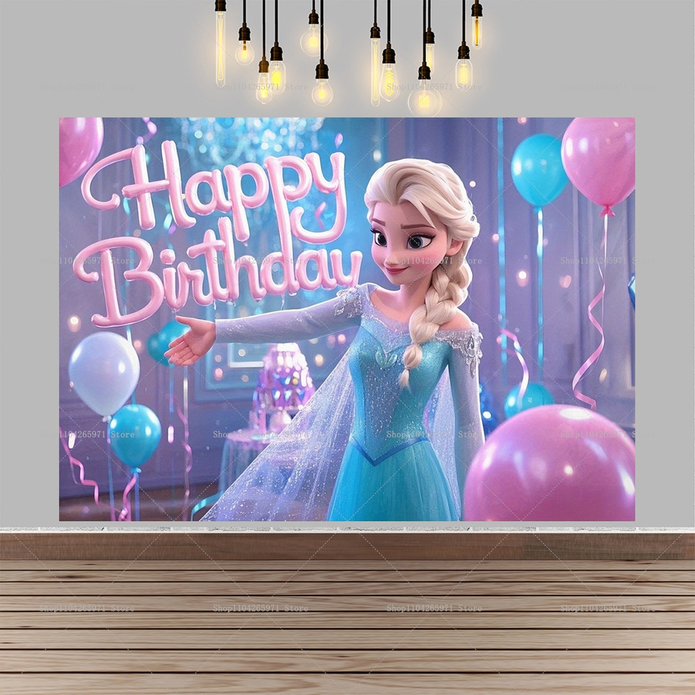 Lovely Cartoon Frozen Birthday - Car Accessories Banner のレビューと価格